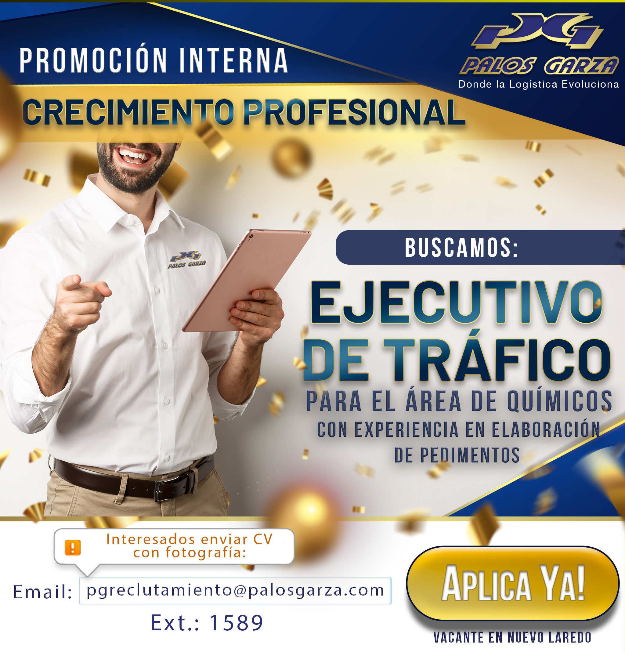 Aviso Interno- Vacante Ejecutivo de Trafico.